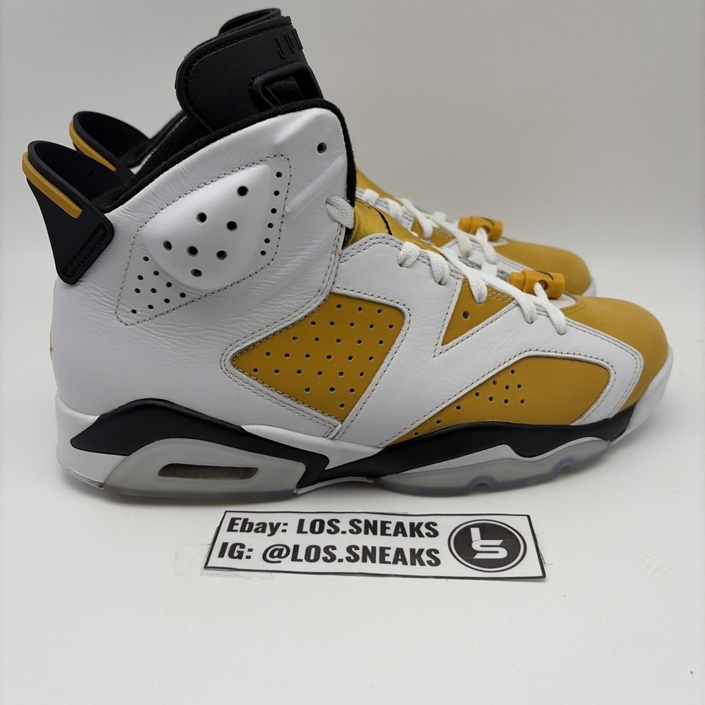 Jordan 6 Retro Yellow Ochre Mens Size 10 Sneaker CT8529-170 - Picture 3 of 8